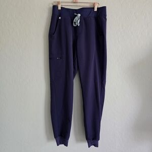 Figs Zamora Jogger Scrub Pants Size Small Navy